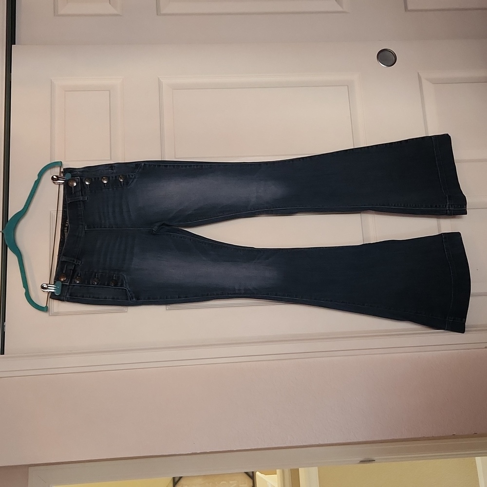 Express sailor flare leg denim